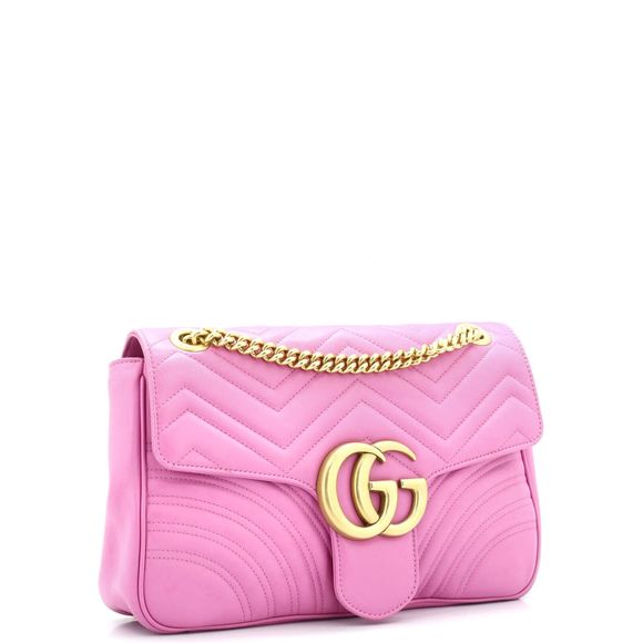 Gucci Gg Marmont Flap Bag Matelasse #83348G19B - Picture 2 of 8